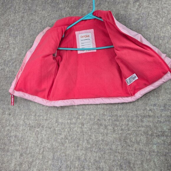 Pink Toddler Polyester Jacket Warm Outerwear With Zip Pockets 2T - Picture 3 of 7